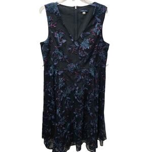 Tommy Hilfiger Floral Dress Womens 16 NWT MSRP $149 Sleeveless